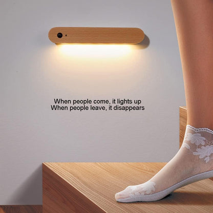 LED Sensor Wall Sconce Lamp Human Body Induction Night Light, Rechargeable Intelligent Wall Lighting Fixtures, Magnetic Attraction Wall Induction Safe Lamps for Stairs Hallway